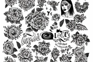 the name Lola and '6.7.15' tattoo idea