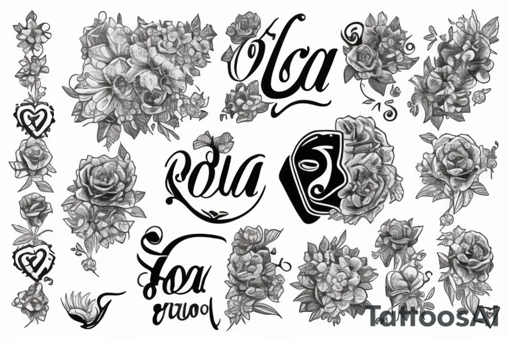 the name Lola and '6.7.15' tattoo idea