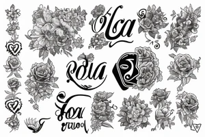 the name Lola and '6.7.15' tattoo idea