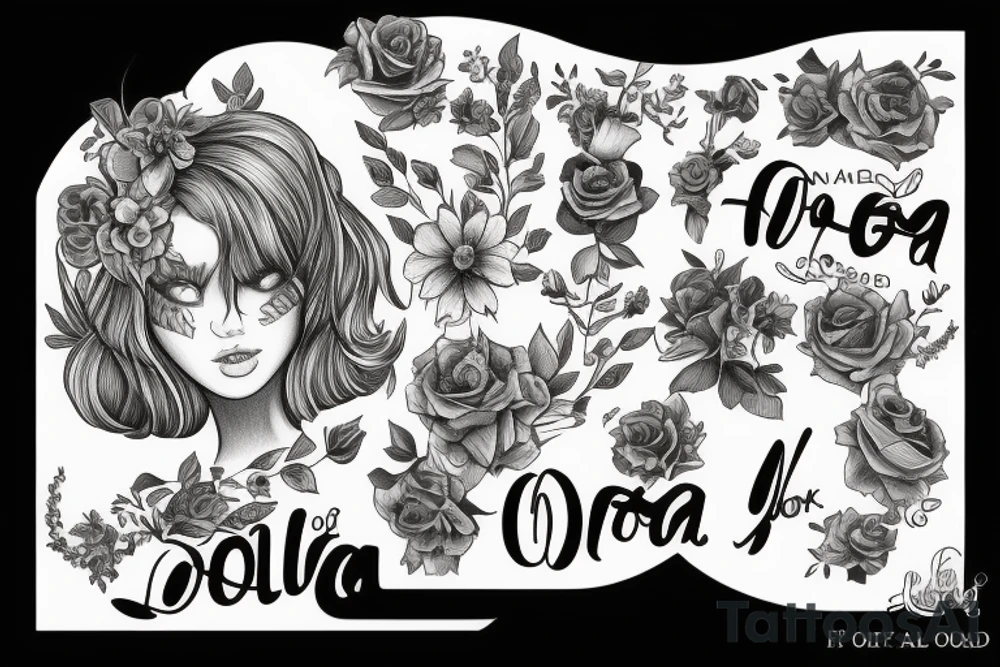 the name 'Lola' and '6.7.15' tattoo idea
