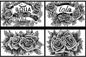 the name 'Lola' and '6.7.15' tattoo idea