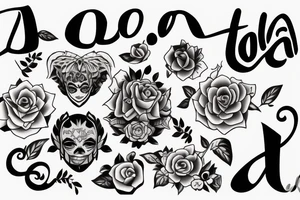 the name 'Lola' and '6.7.15' tattoo idea