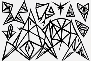tribe logo (3 triangles) tattoo idea