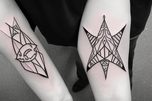 tribe logo (3 triangles) tattoo idea
