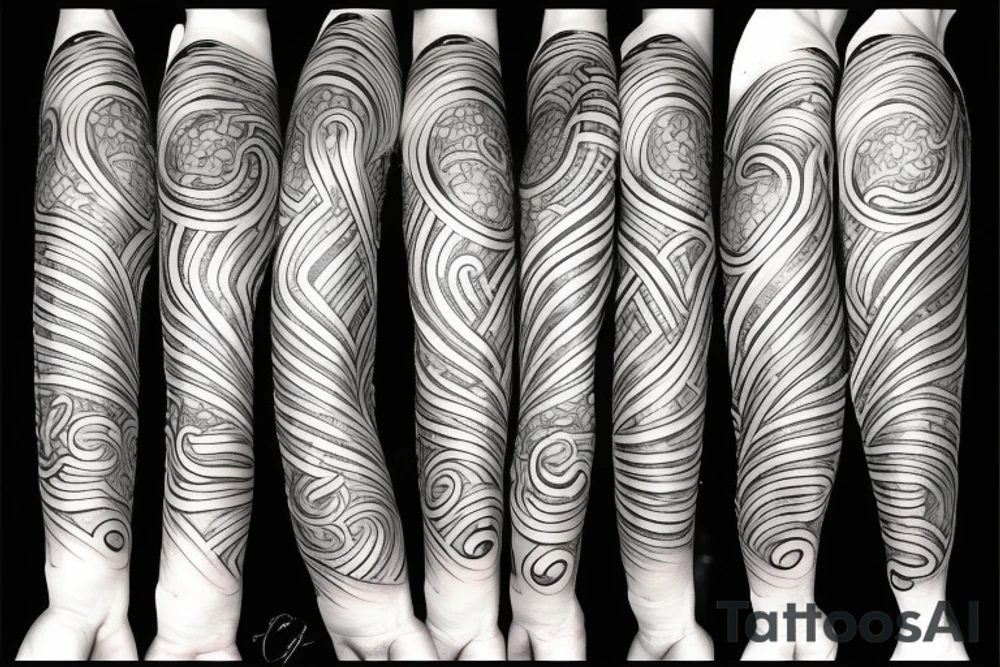 A long flame tattoo idea