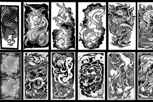 A long flame tattoo idea
