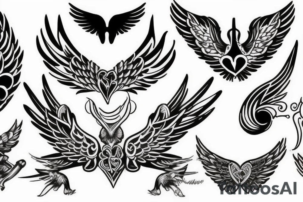 HART with wings tattoo idea