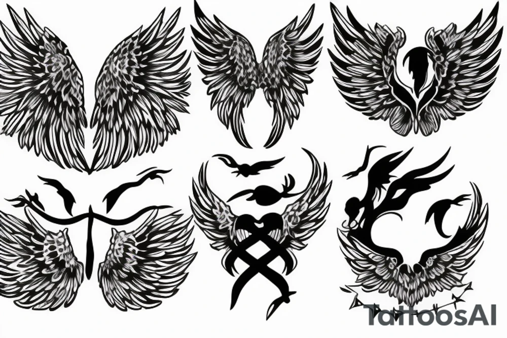 HART with wings tattoo idea