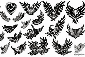 HART with wings tattoo idea
