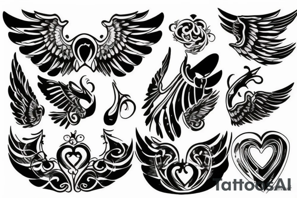 HART with wings tattoo idea