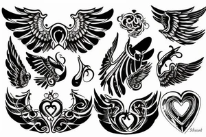 HART with wings tattoo idea
