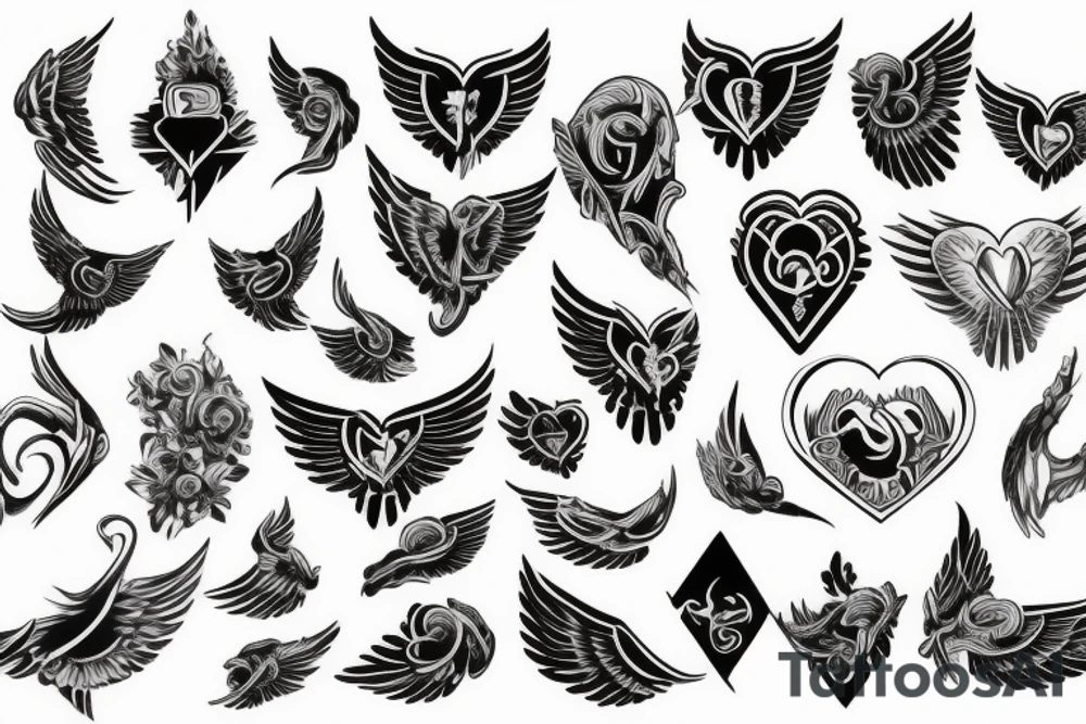 HART with wings tattoo idea