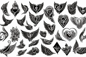 HART with wings tattoo idea