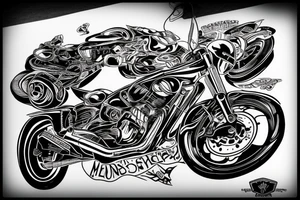 Motorcycle, motorcycle helmet, lighting McQueen tattoo idea