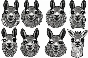 Llama tattoo idea