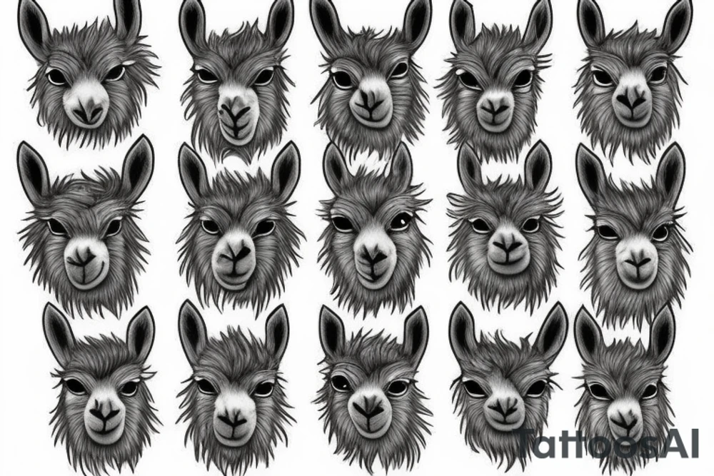 Llama tattoo idea