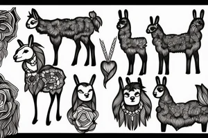 Llama tattoo idea