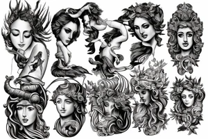 Various Greek and Roman mythology tattoo idea
