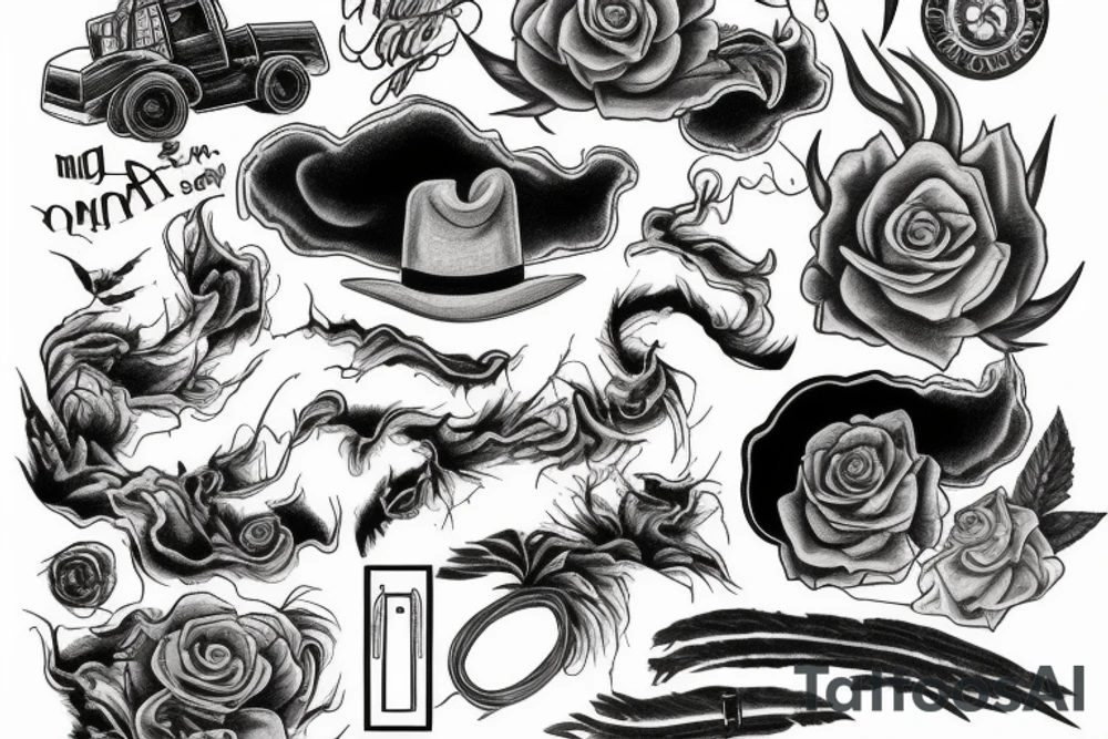 a tornado destroying a farm tattoo idea