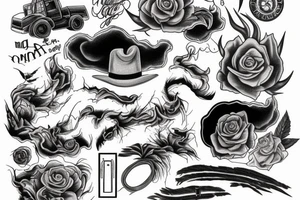 a tornado destroying a farm tattoo idea
