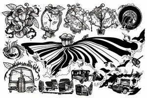 a tornado destroying a farm tattoo idea
