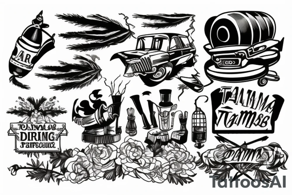 a tornado destroying a farm tattoo idea