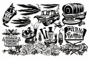 a tornado destroying a farm tattoo idea