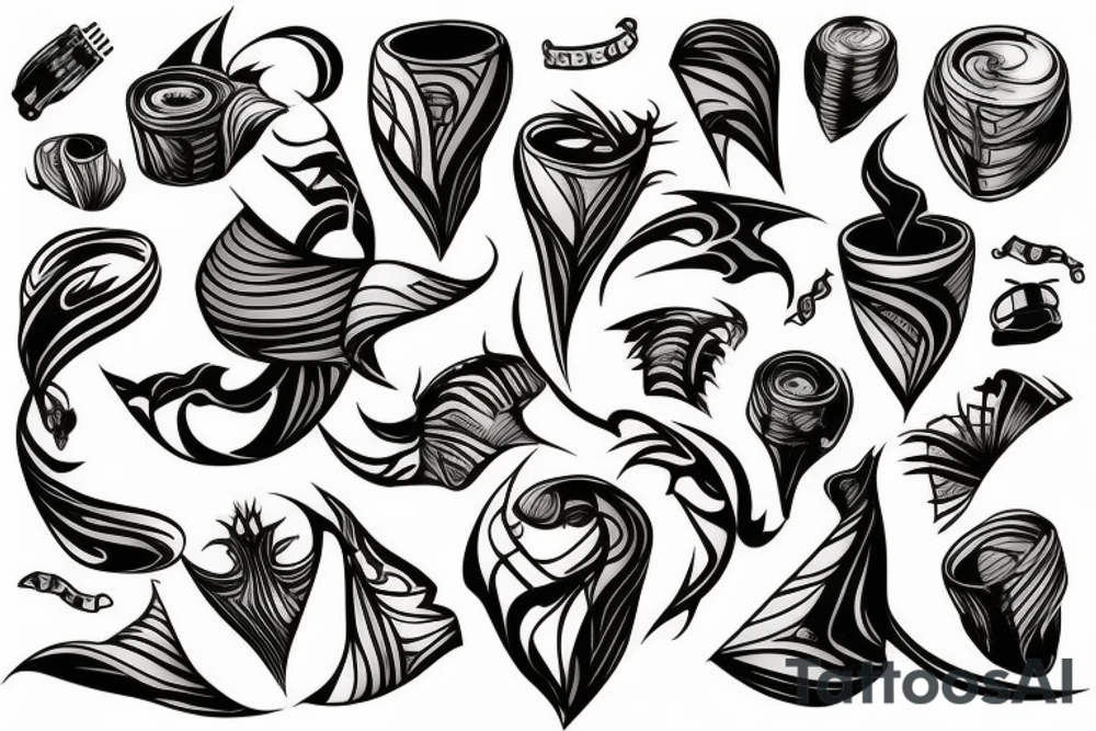 a tornado tattoo idea