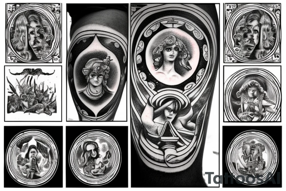 Various Greek and Roman mythology tattoo idea