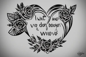 I want a tattoo matching for me and my wife something that will describe our live even there was a down in our relationship tattoo idea