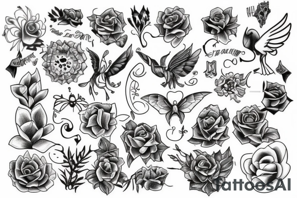 Create a tattoo to be done by me and my wife tattoo idea