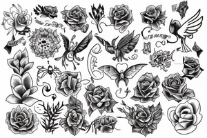 Create a tattoo to be done by me and my wife tattoo idea