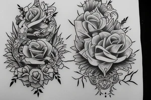 Create a tattoo to be done by me and my wife. Something with yng and yang tattoo idea