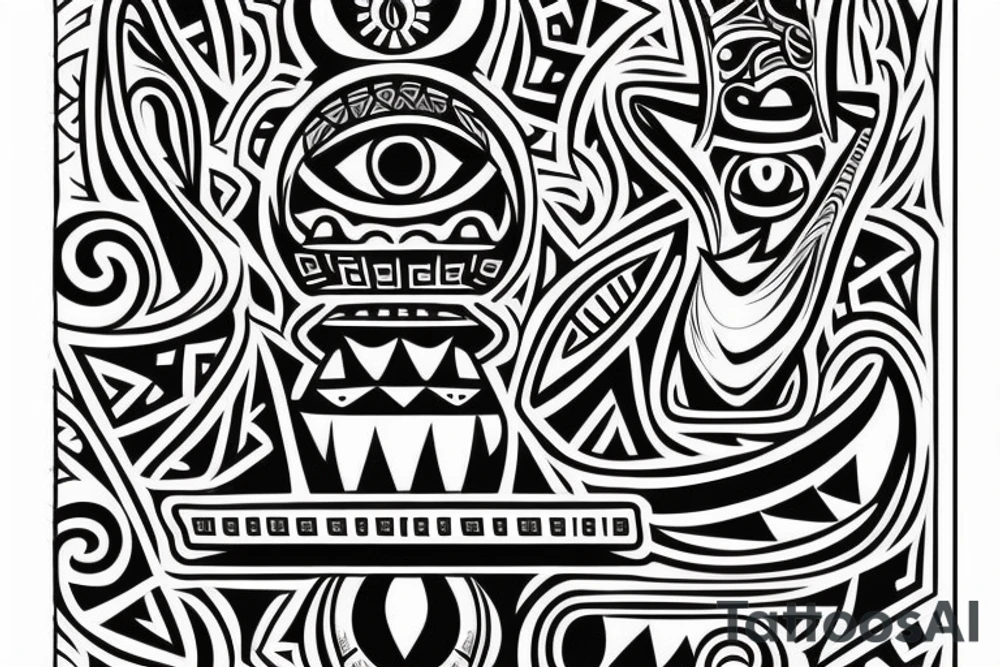 Tribal Totem with Mya and Nikko tattoo idea