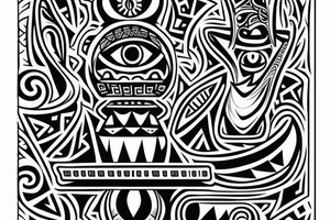 Tribal Totem with Mya and Nikko tattoo idea