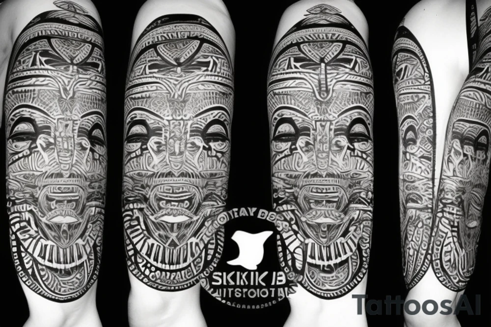 Tribal Totem with Mya and Nikko tattoo idea