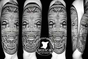Tribal Totem with Mya and Nikko tattoo idea