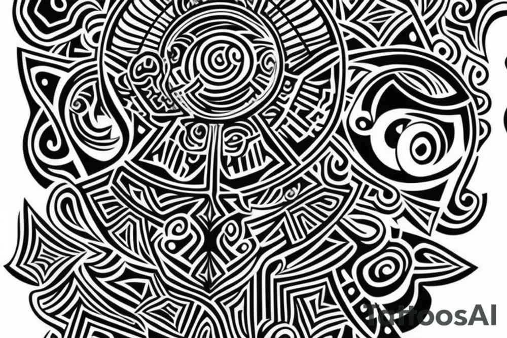 Tribal Totem with Mya and Nikko tattoo idea