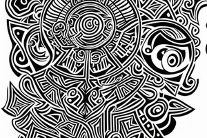 Tribal Totem with Mya and Nikko tattoo idea