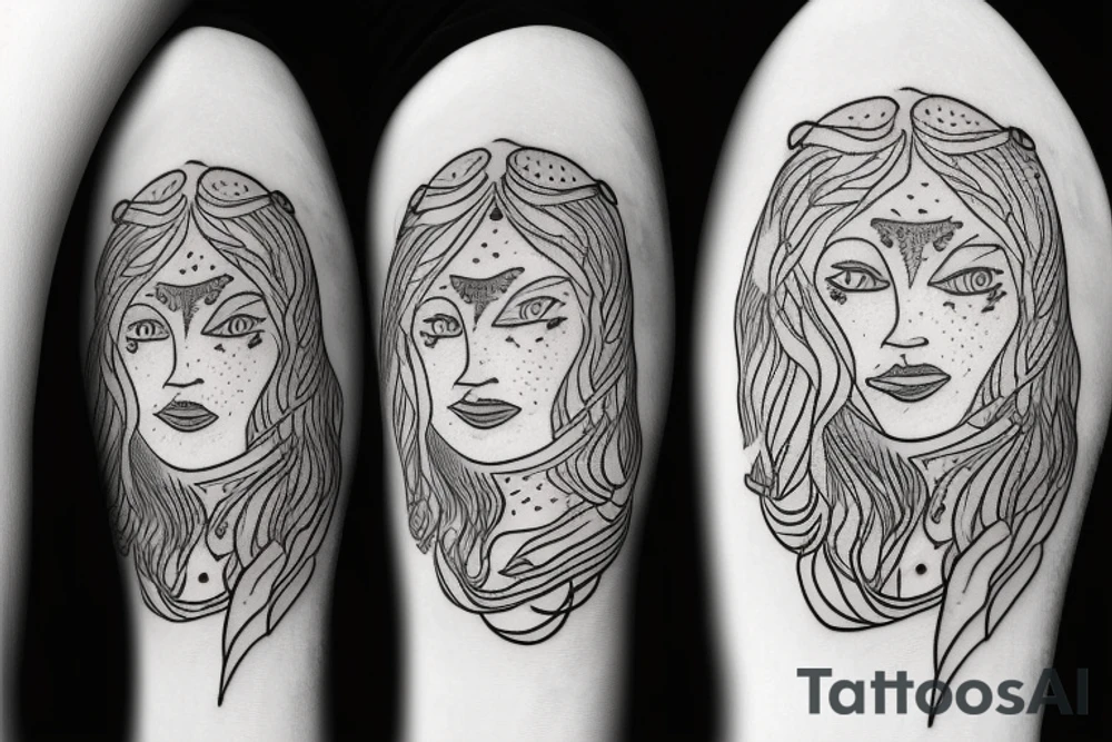 Leo with sun tattoo idea