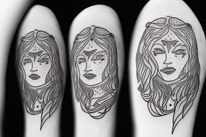 Leo with sun tattoo idea