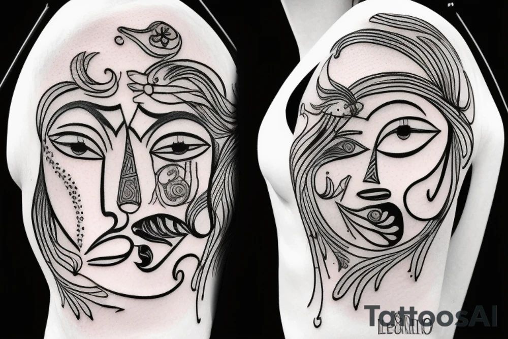 Leo with sun tattoo idea