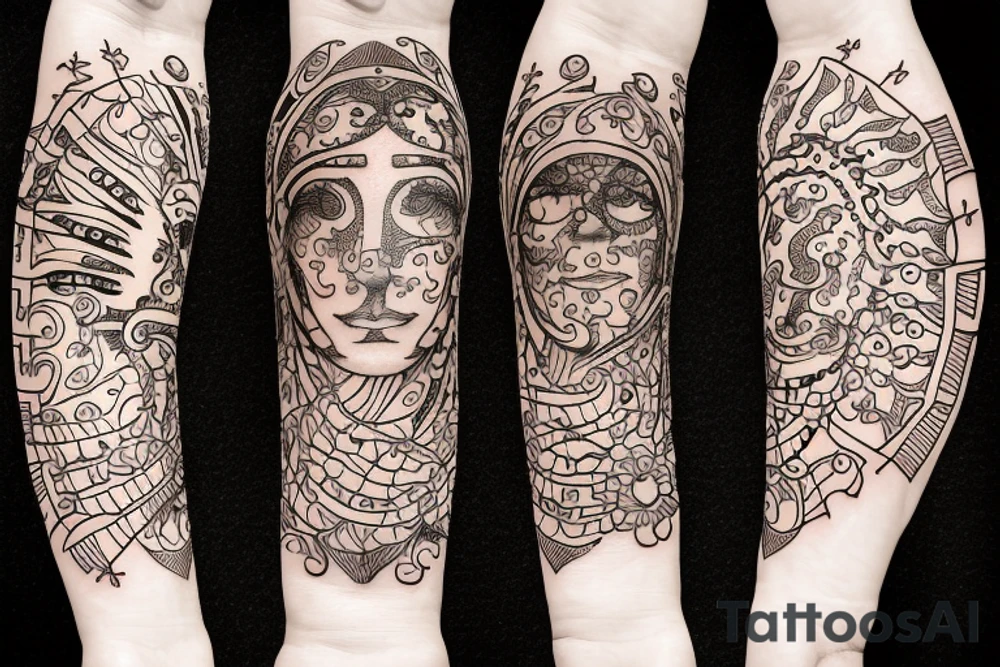 Leo with sun tattoo idea