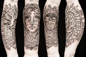 Leo with sun tattoo idea