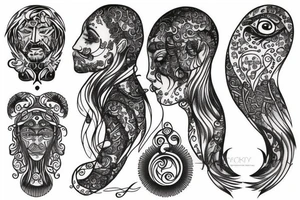 Leo with sun tattoo idea