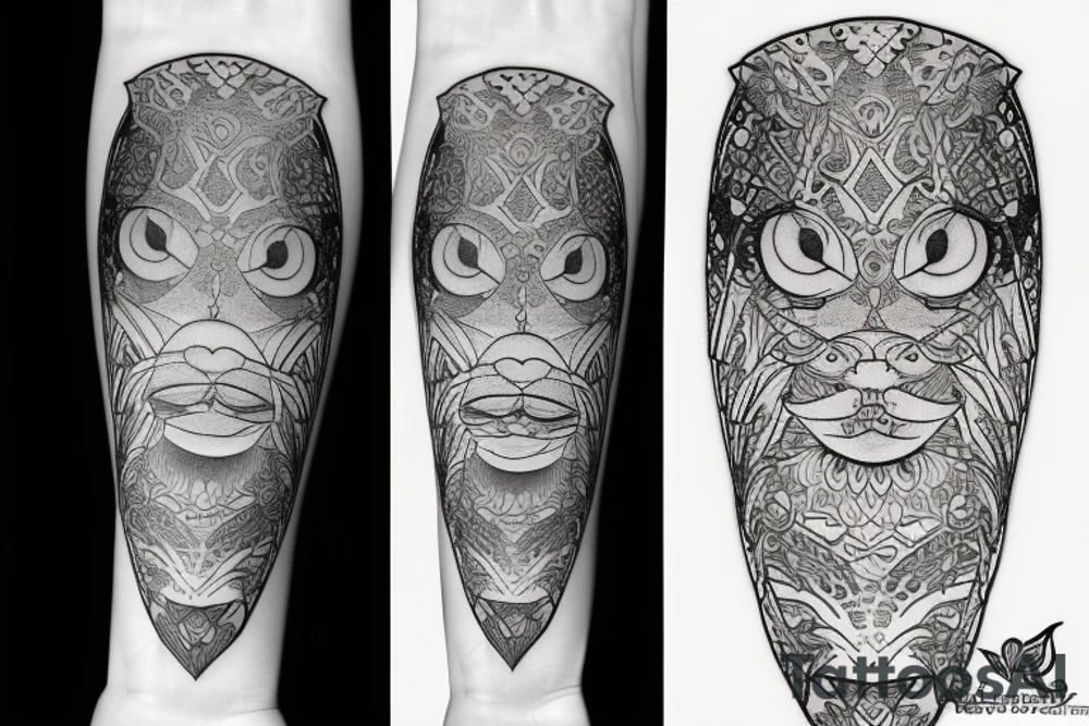 Leo with rising sun tattoo idea