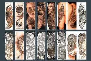 Leo with rising sun tattoo idea