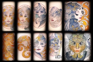 Leo with rising sun tattoo idea