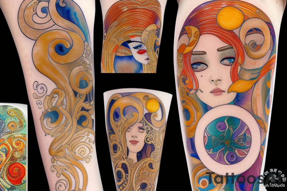 Rising sun tattoo idea