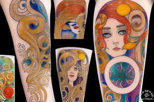 Rising sun tattoo idea
